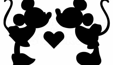 Mickey and Minnie | Minnie mouse silhouette, Disney stencils