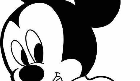 Sweet Baby Mickey Crawling Coloring Page | Baby drawing, Mouse drawing
