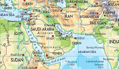 Middle East PhysicalPolitical Wall Map Rand McNally Store