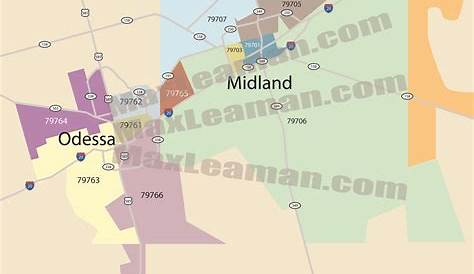 Midland Tx Zip Code Map Maps For You Gambaran