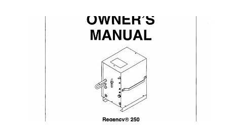 Miller Regency 250 User Manual