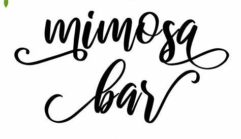 Printable Mimosa Bar Sign A Momosa Bar Will Take Your Baby Shower To