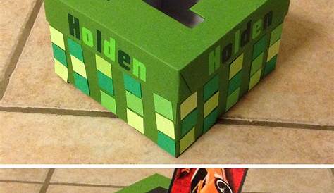 Mine Craft Valentines Daybox Easy Creeper Head Valentine's Day Box And List Of Free