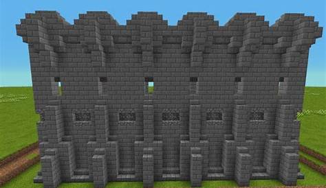 Minecraft Castle Wall Schematic