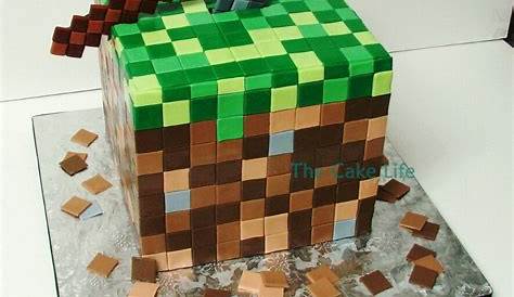 Dirt Block Cake Minecraft birthday cake, Minecraft birthday