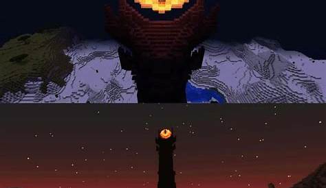 Eye of sauron from lord of the rings I made Minecraft
