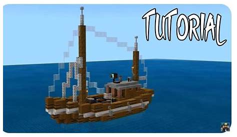 Minecraft Fishing Boat Schematic