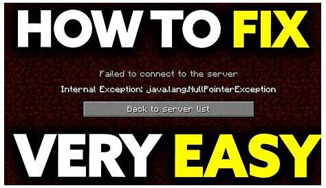 Minecraft Null Pointer Exception