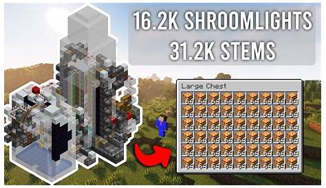 Specialised Shroomlight Farm (ROTATIONAL DON'T ROTATE THE SCHEMATIC BY