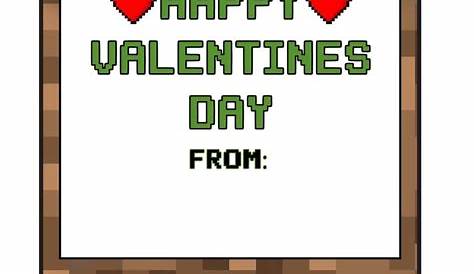 11 Best Printable Minecraft Valentine Cards PDF for Free at Printablee