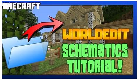 Minecraft Howto Use WorldEdit Schematics YouTube
