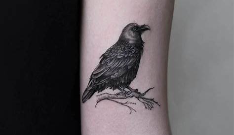 Minimalist Simple Raven Tattoo s For Men Ideas And Inspiration For Guys
