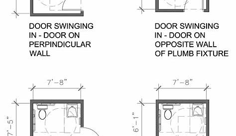 Standard Bathroom Layout Dimensions