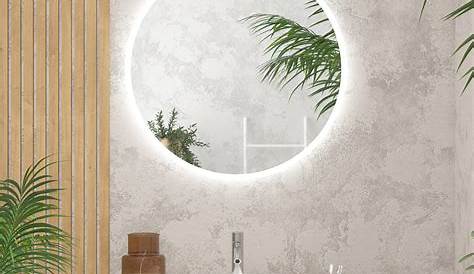 60cm ∅ Miroir Mural Rond Lumineux Salle De Bain LED