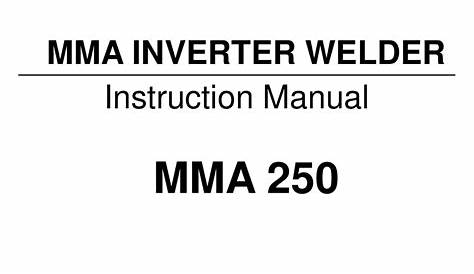 Mma 250 Welding Machine Schematic