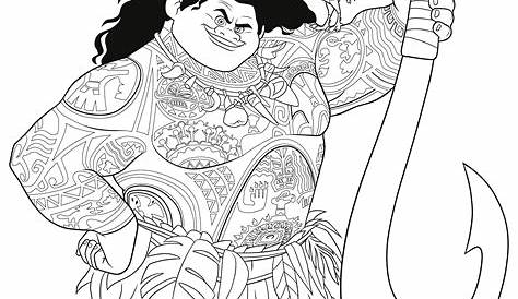 Moana Coloring Pages Printable Free