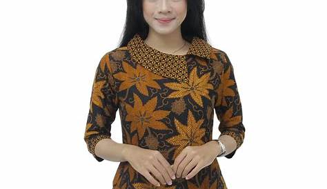 Model Baju Batik Atasan Wanita Kantor Yang Elegan