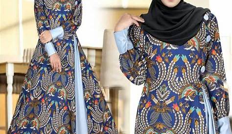 Contoh Model Baju Gamis Batik Terbaru 2016