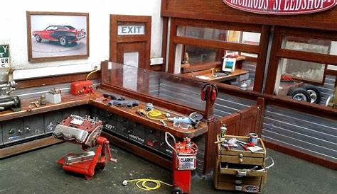 Garage Diorama | Model cars building, Car model, Scale models cars