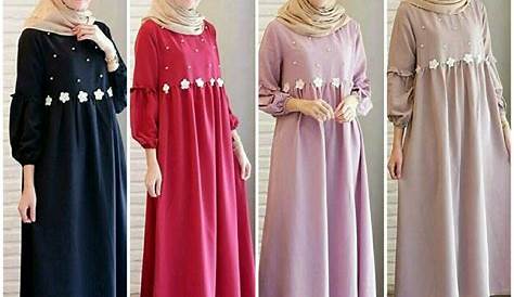 Model Gamis Remaja Terbaru Simple - Model Hijab Terbaru