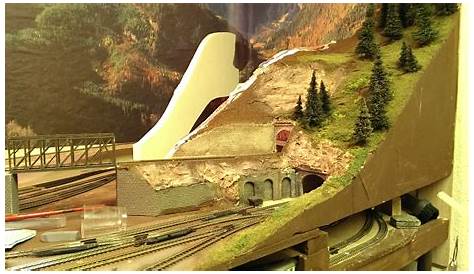 Modellbahn Spur N / 1:160 - Teil 17 - Modul "Brücke" No.3 Landschaft