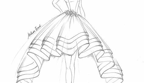 MILANO - Atelier Emé Dress Design Drawing, Dress Design Sketches, Dress