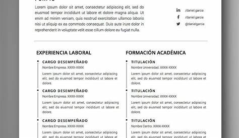 Plantilla de Currículum con Foto - Descarga Gratis | CV Word