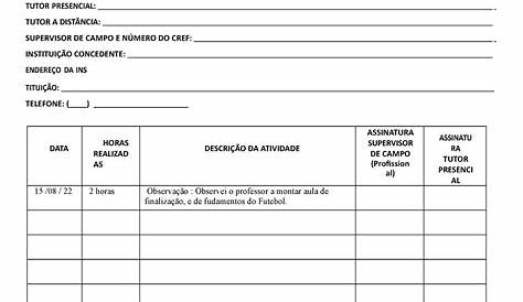 Ficha de Acompanhamento Pedagógico