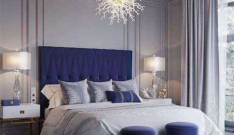 Modern Blue Bedroom Decor