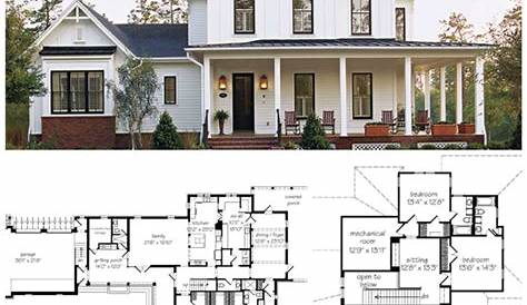 10+ Amazing Modern Farmhouse Floor Plans | #farmhousefloorplan | Modern