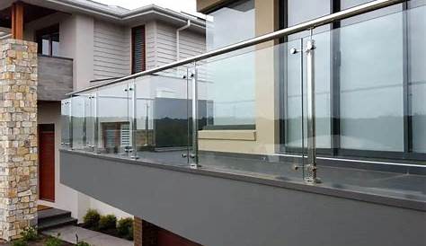 Modern Glass Railing Design Exterior Balcony Rail New Frameless View