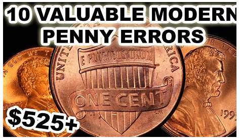 Modern Penny Errors 1972 With Double Rim Error With Many Youtube