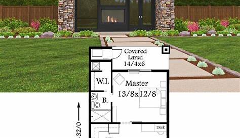 Plan 62695DJ: Ultra-Modern Tiny House Plan | Modern tiny house
