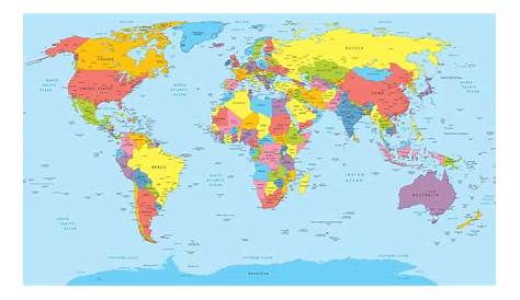 Carte du monde à imprimer - Voyages - Cartes | Carte du monde a