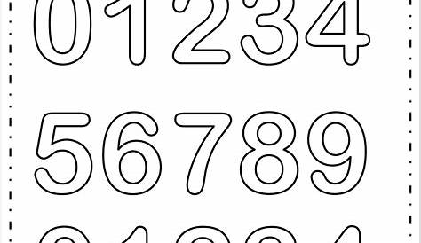 Molde de números pequenos para imprimir – Educação e Transformação
