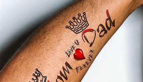 Mom and dad's "love you" | Tattoos, Parent tattoos, Print tattoos