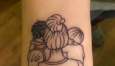 Mother of two tattoo | Tattoos for daughters, Tattoo for son, Tattoos