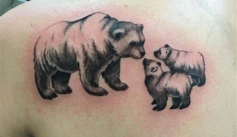 Mama Bear And Baby Bear Tattoo