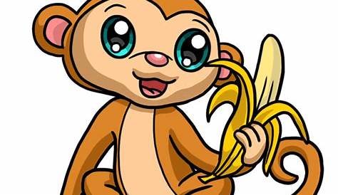 Cute Monkey Drawing | Free download on ClipArtMag