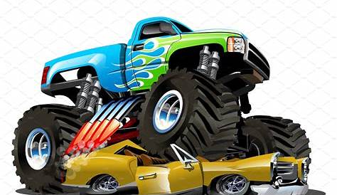 Cartoon Monster Truck Stock Images - Image: 35567314