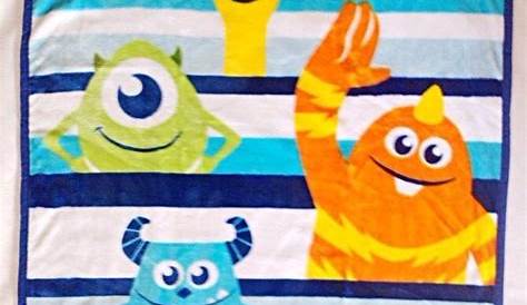 Monsters Inc Taggy Blanket Baby Comforter/White Comfort