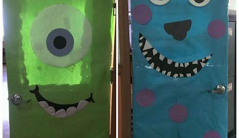 Monsters Inc Door Decoration For Halloween | College And Dorm Life