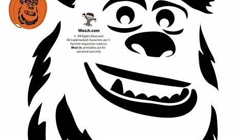 Monsters Inc: Mike Wazowski (Free Pumpkin Stencil - Pumpkin Pattern