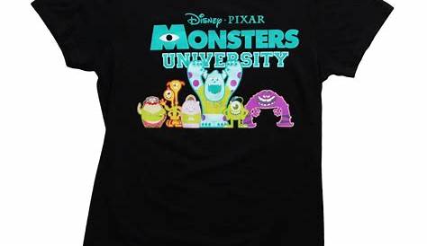 "Monsters university" T-shirt for Sale by Byelines | Redbubble