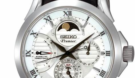 Seiko Premier Kinetic Direct Drive Moonphase Watch Review | aBlogtoWatch