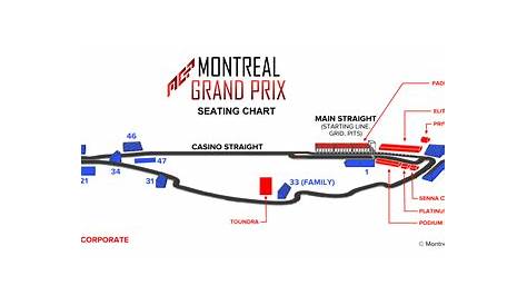 Montreal Grand Prix Grandstand 1 Seating Chart
