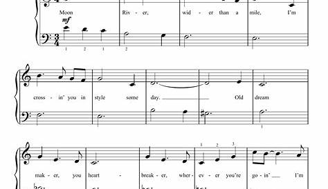 Moon River sheet music by Henry Mancini (Piano 162696)