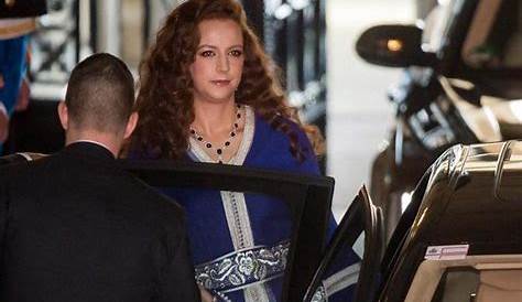 Princess Lalla Salma of Morocco waves as she leaves the Nieuwe Kerk