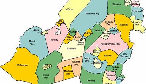 Vintage Morris County Map 1853 Morris County NJ Land Etsy