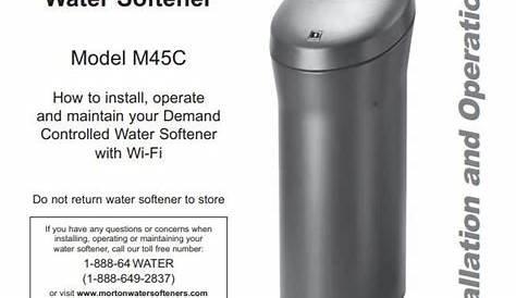 Morton M34 Water Softener Manual